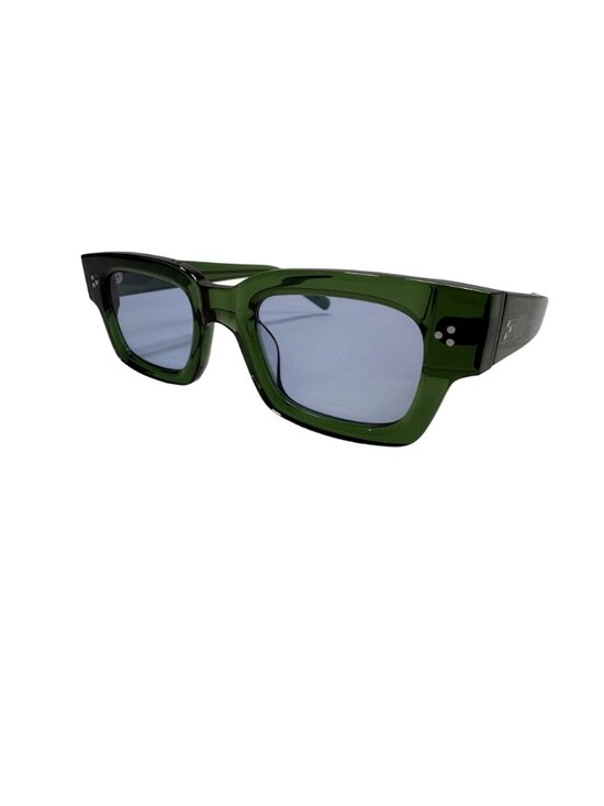 Akila Syndicate Sunglasses in Translucent Green With Blue Lens main image 8